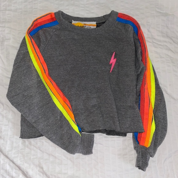 Aviator nation grey neon stripe pair - Picture 3 of 5